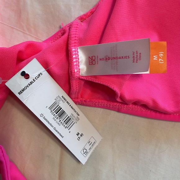 Neon Pink Bikini Top l Medium - Picture 3 of 3